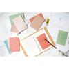 9 Pads Lined Sticky Notes 4x6 in Post, Vintage Colors Self Pad Its, Super Sticking Power Memo Pads Its, 40 Sheets/pad