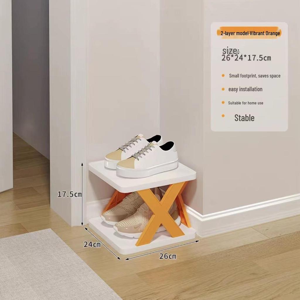 Space-Saving Dustproof Folding Shoe Rack for Narrow Entryways, Offices, or Dorms