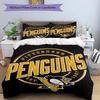 Pittsburgh Penguins Themed Bedding 3Pcs Duvet Cover Set Decorative Bed Linen For Teen Room Home Decoration