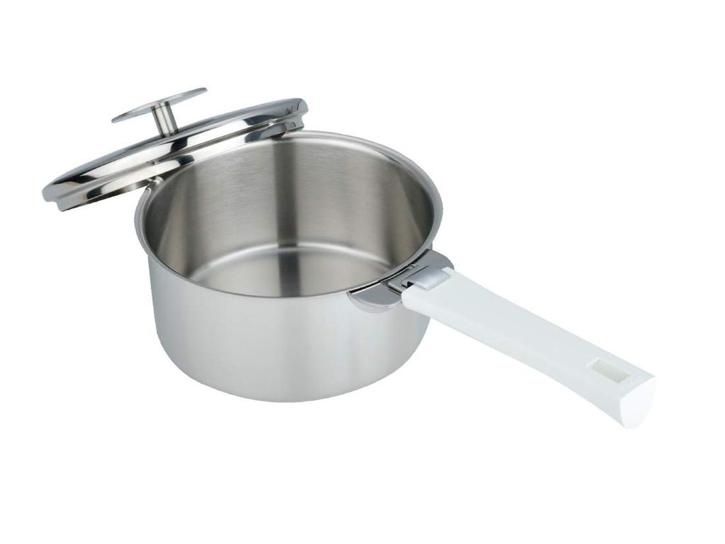 CRISTEL Stainless Steel Graphite Deep and Oven with C18GK Japanese Made in France Pot, 18cm, Gas, Induction, Compatible, Lid, [Official Product],