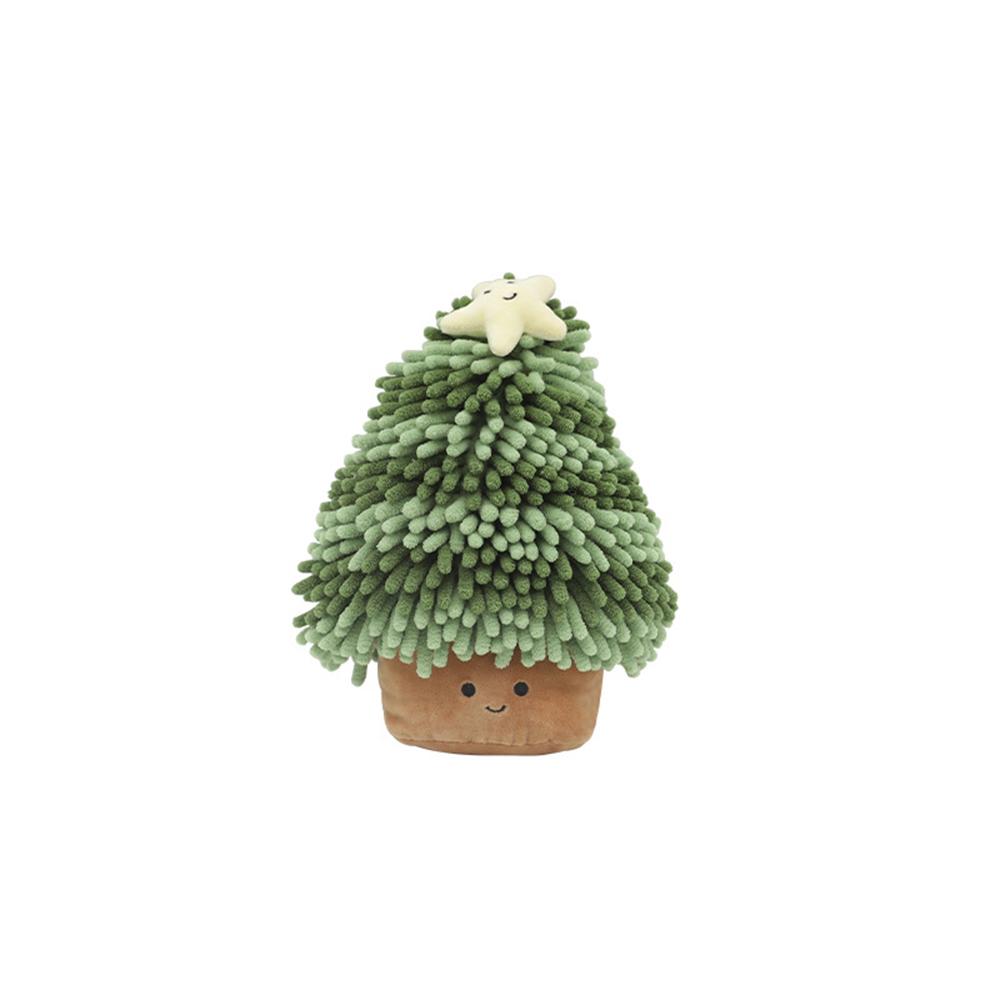 

Cartoon Christmas Tree Hand Towels Chenille Fiber Cute Christmas Plush Pendant Hand Rub for Friends Holiday Xmas Gifts