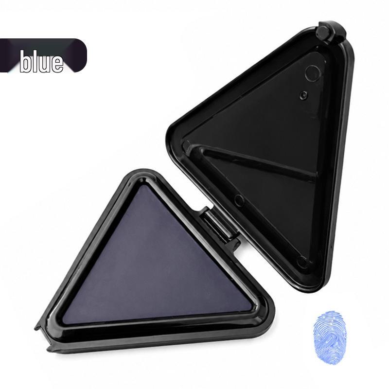 Mini Quick-Dry Fingerprint Ink Pad - Portable, Wash-Free, Anti-Counterfeit Stamp