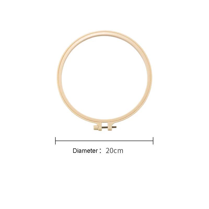 20pcs/lot Dia 3.5-10.4inch Adjustable Plastic Embroidery Cross Stitch Hoops Frame Hoops Craft Embroidery Tools