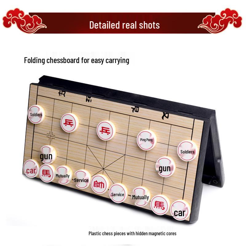 AIA UB High-Quality Magnetic Folding Chinese Chess Set for Kids