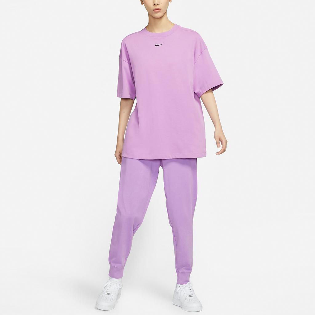 Nike Sportswear Essential Casual Round Neck Short Sleeve Drop Shoulder T-Shirt Women T-Shirts Purple DC5427-591