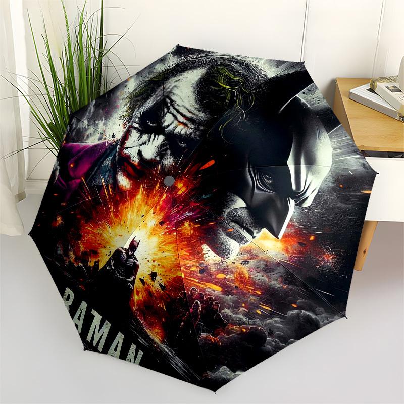 

1pc Batman vs Joker: Clash of Titans Umbrella with Plastic Handle,Suitable for All Seasons Travel Outdoor Multi-functional UmbrellaDCS240