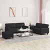 VidaXL 3-Piece Sofa Set, Seats with Cushions, Sofas with Armrests and Backrest, Furniture with Footrest Living Room, 3201919