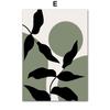 Canvas Painting Boho Green Leaf Abstract Geometric Vintage Posters Prints Wall Art Pictures Nordic Bedroom Living Room Decor