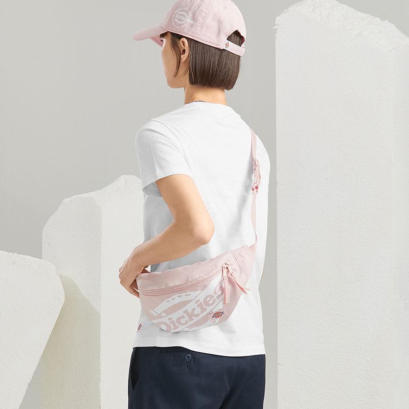 New Dickies Polyester Fanny Pack Crossbody Bags Regular Unisex Dusty Pink DK010186C50