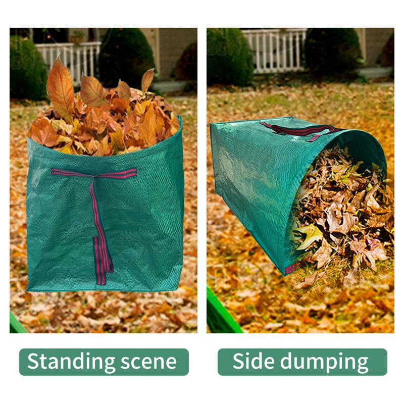 Outdoor Garden Waste Bag 216L Reusable Heavy Duty Leaf Collector Sack for Efficient Yard Cleaning