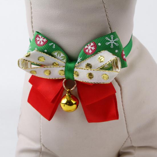 Vánoční obojek pro psa Nastavitelný Rychloupínací Šetrný k pokožce Živá barva Snadno se nosí Ozdobný