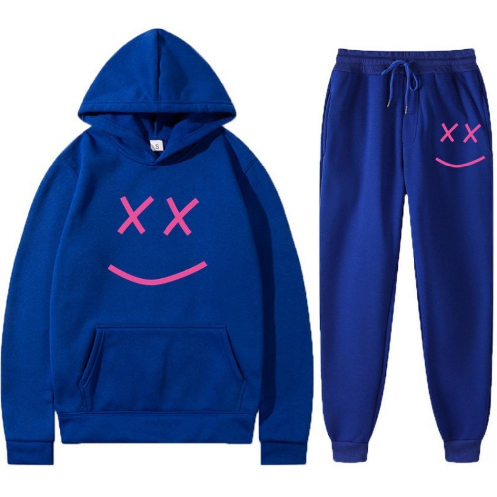 New Casual Lil Pee Singer Peripheral Commemorative Edition Simple Casual Hooded Sweatshirt Men's and Women's Set