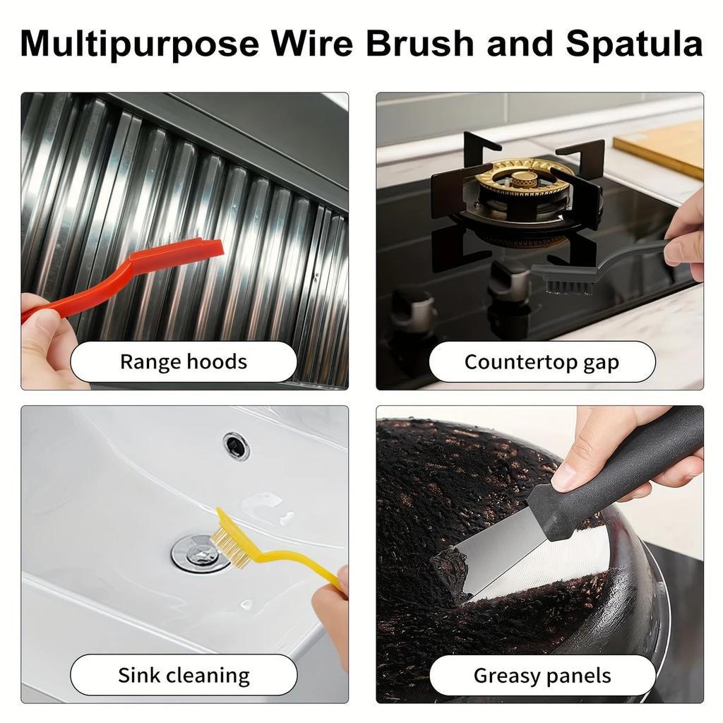 11-piece Crevice Cleaning Brush for Kitchen Sinks, Cups and Bottles, Bathroom, Toilet and Window Crevices, Bathroom Cleaning Tools