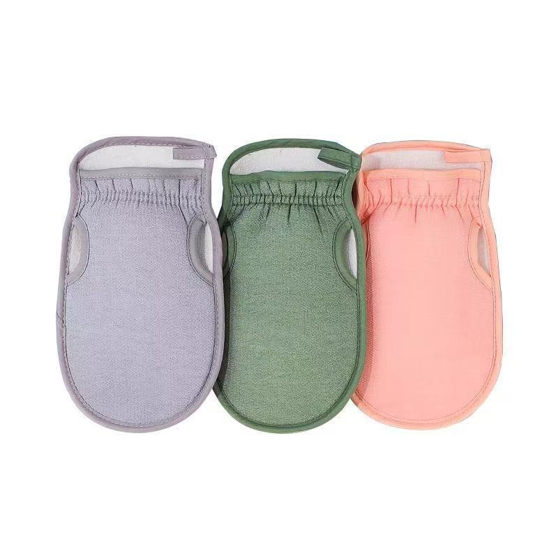 Duschhandschuhe, Dusch-Peeling-Schwamm, Körperpeeling-Gerät, weiche Duschreinigungbürste, Rückenreinigungspad