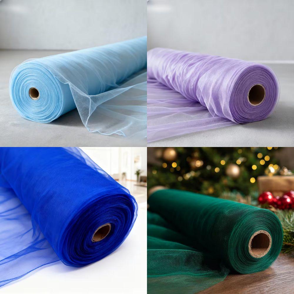 15/30cm Width Tulle Mesh Ribbon DIY Craft Tulle Fabric Ribbon Roll Netting Spool  Baby Shower