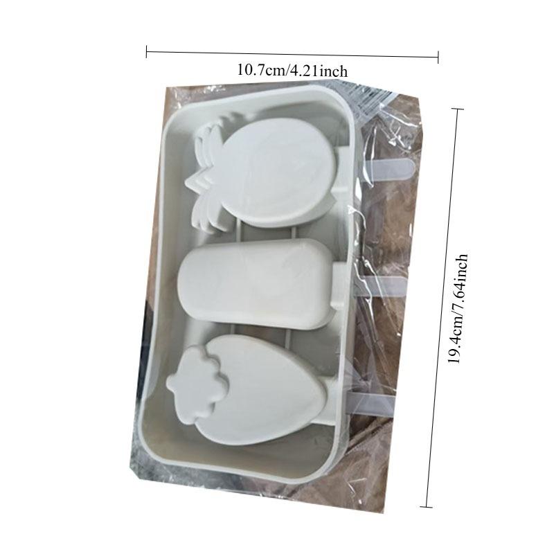 Colorful Reusables Silicone Ice Pop Mold with Sticks BPA-Free Frozen Popsicle Mold for Homemade Desserts Yogurt Juice Smoothies