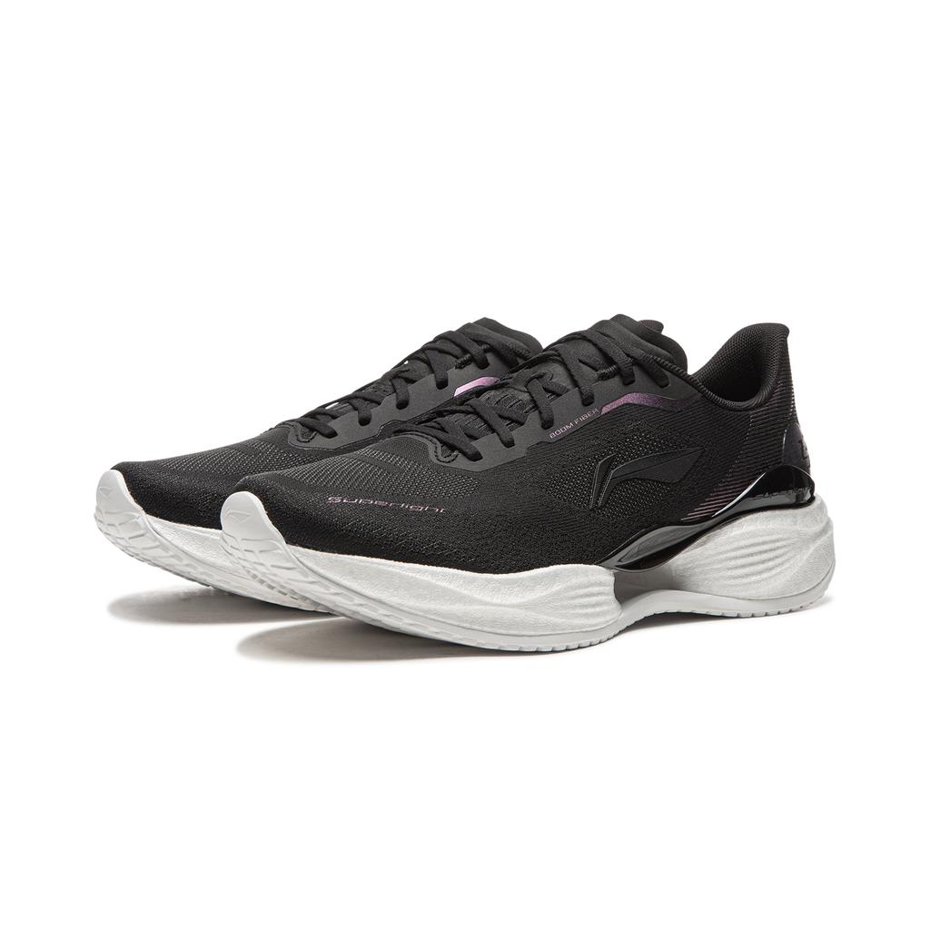 Li Ning Super Light 23 Cushioning Slip Resistant Abrasion Resistant Breathable Low top Running Shoes Women's Black ARBW018-3