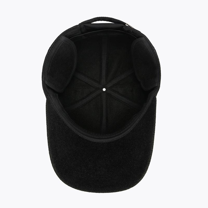 Men'S Hats Winter Middle-Aged And Elderly Baseball Caps Keep Warm Dad, Grandpa, Old Man, Ear Protectors, Peaked Caps Thickened Woolen Caps