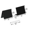 20x Acrylic Mini Chalkboard Signs Reusable for Food Small Chalkboards L Shaped for Buffet Weddings Retail Label Bakery Birthday