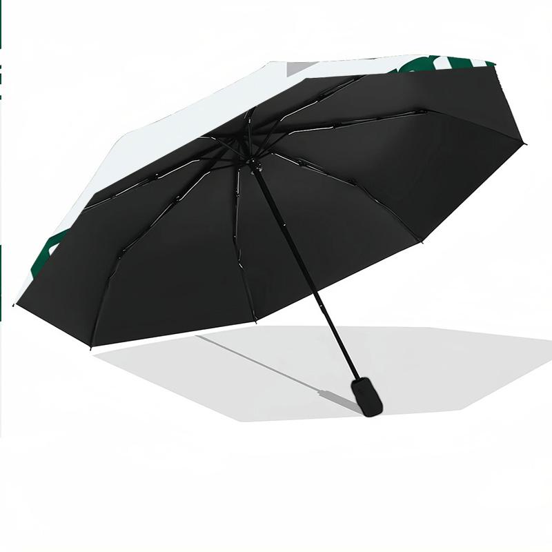 Plymouth Argyle FC Automatic 3‑Fold Umbrella 8‑Rib Windproof Folding Umbrella Sun Rain Protection For Outdoor Travel Daily Use
