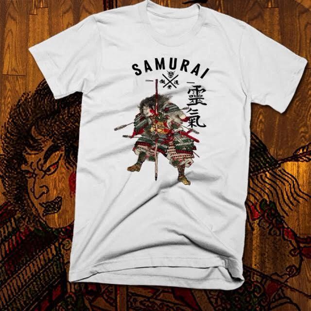 Samurai T-Shirt Japanese Bushido Code kill Bill Hattori Katana Warrior Japan S