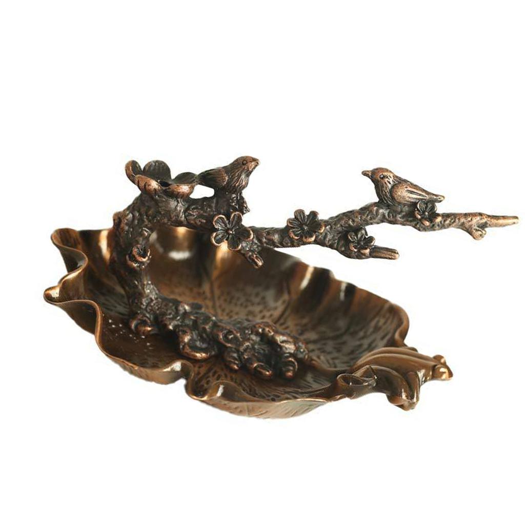 Vintage Metal Tree Branch Backflow Incenses Holder Waterfall Incenses Cones Burners for Meditations and Relaxation Space