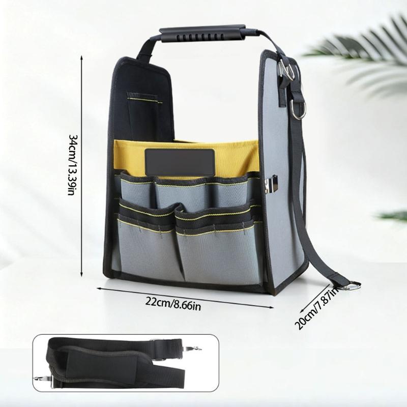 Waterproof Cloth Open Tool Bag Maintenance Storage Bag for Easy Organization Transport Tools Workshops Home Electrician