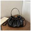 Korean Stylish Niche Women's Drawstring Bucket Shoulder Bag