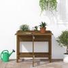 VidaXL Garden Planter with Foldable Top Honey Brown Solid Pine 825124