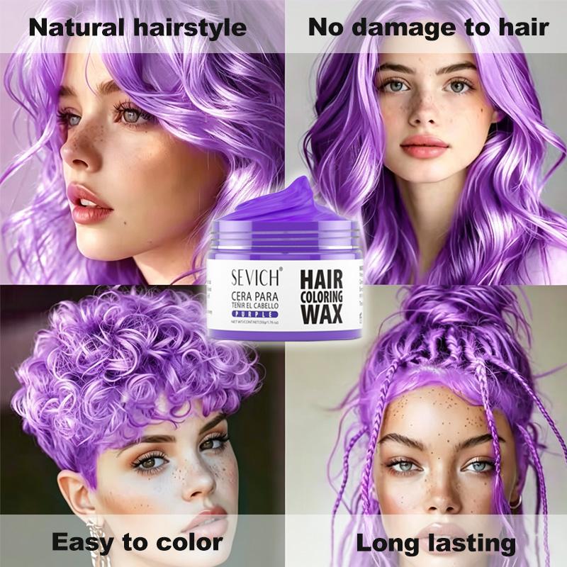 13 Kleuren Haarkleur Wax 50g SEVICH DIY Haar Geverfde Modder Gemakkelijk Uitwasbare Verf voor Wenkbrauw Baard Kleuring Tijdelijke Haarkleur Crème