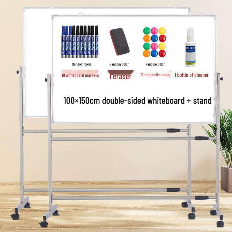Mobiler zweiseitiger magnetischer Whiteboard-Ständer für Zuhause, Büro oder den Unterricht