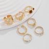 Stylish Geometric Designs Gemstones Rings Craft from Sturdy Metal Materials for a Touch of Elegant and Unique Styles