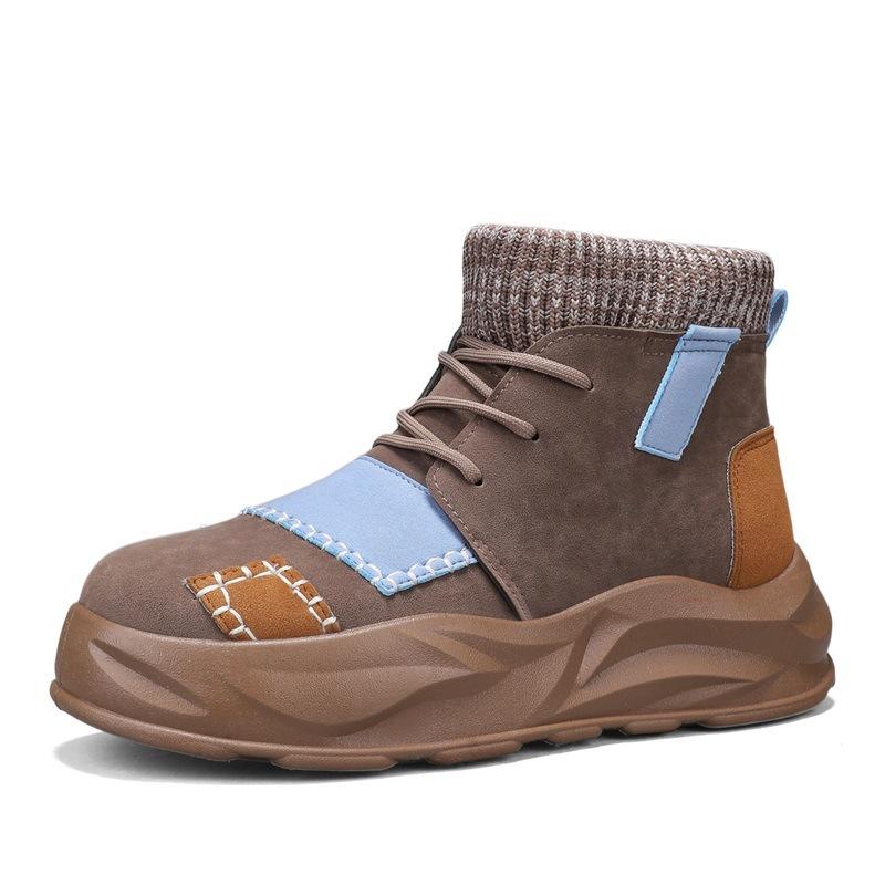 

Трендовый бренд осенне-зимние мужские высокие ботинки на платформе, короткие ботинки в британском стиле, уличные, рабочие, локомотивные мужские ботинки, повседневные ботинки Birkenstock Martin 44 верблюд