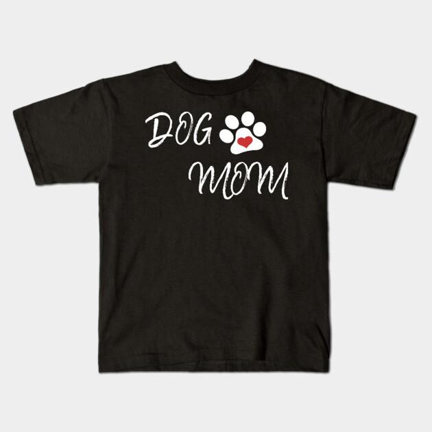 Boys Girls Soft Cotton Graphic Tees Dog Mom Breathable Daily School Wear Kids T-Shirts