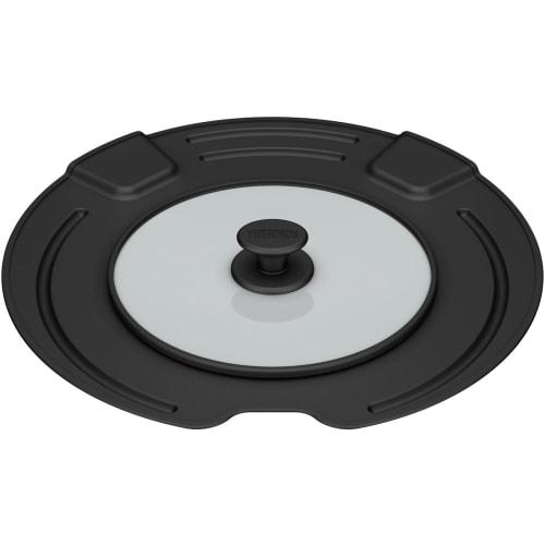 Thermos Lid for Frying Pan with Removable Handle, Black KLK-2628 BK