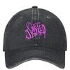 Arcane Jinx Get Jinxed Wypłukana Czapka Baseballowa Styl Uliczny Hip Hopowe Czapki Letnie Damskie Unisex Outdoor Ochrona Przeciwsłoneczna Czapki Baseballowe