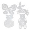 4x Animal Stencils Painting Template Set Crafting for Birthday Party Floor Home Decor