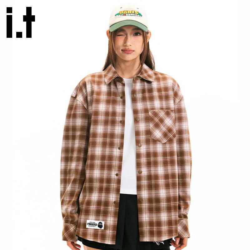 Fingercroxx Unisex Flannel Plaid Shirt Jacket XL