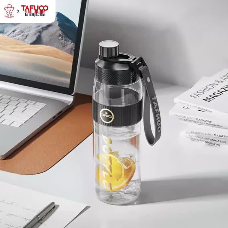 

TAFUCO Portable Sports Water Bottle with Straw