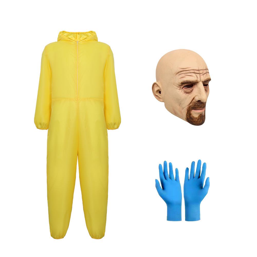 Breaking Bad Halloween Cosplay Costume: Yellow Film & TV Party Outfit