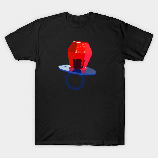 

Men Black Print T-shirt Pop Ring No-Cut Transfer Paper Print Cotton Tshirt 2XL