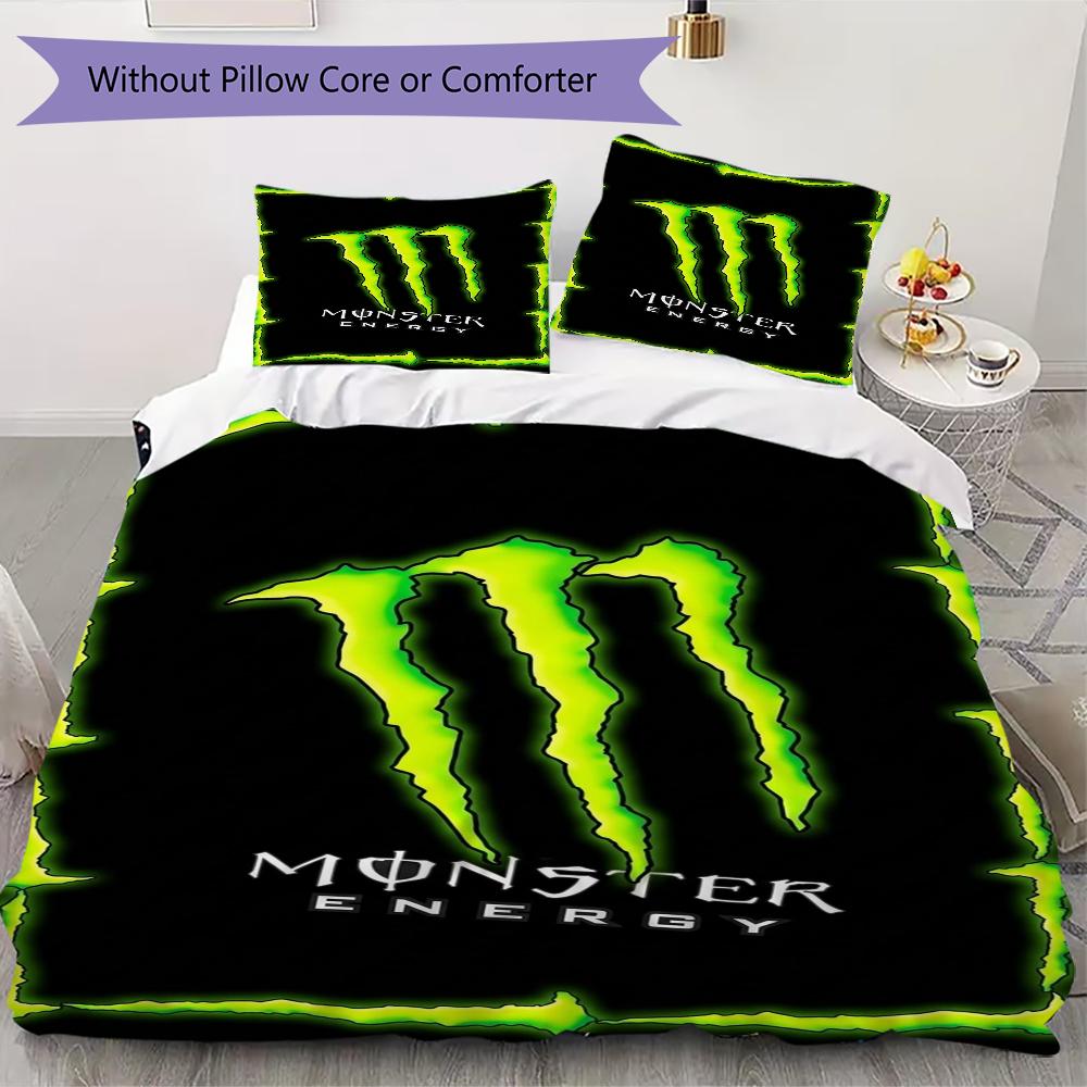 Monster Energy raksta gultasveļa, sega, segas