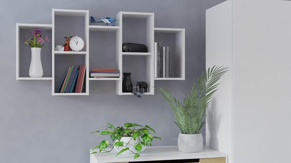 Bilbao 7.0 Wall-Mounted Shelves, Matte White