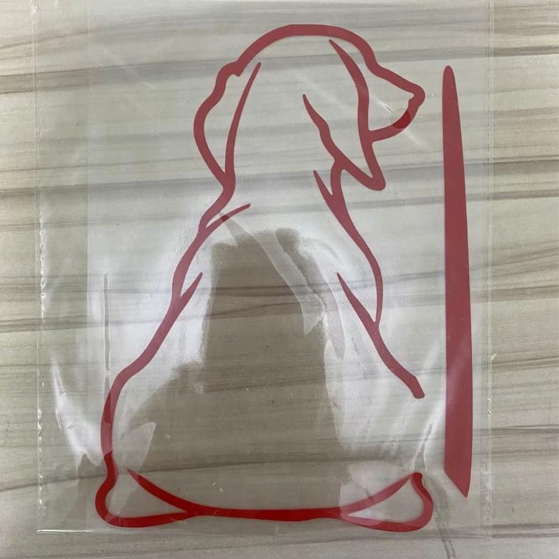 Adorable Wagging Puppy Window Sticker Strong Weatherproof Decoration Simple Installation for Vehicles Gifts