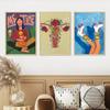 Feminism Illustration Sexy Girl Art Poster Skate Casual Woman Uterus Canvas Painting Print Abstract Modern Livingroom Home Decor