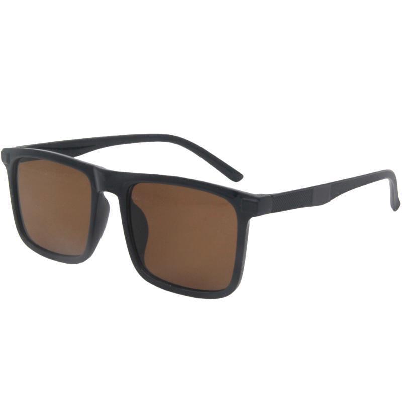 Black Leopard Square Frame Anti Blue Ray Polarized Sunglasses for Men and Women Outdoor Fishing Driving