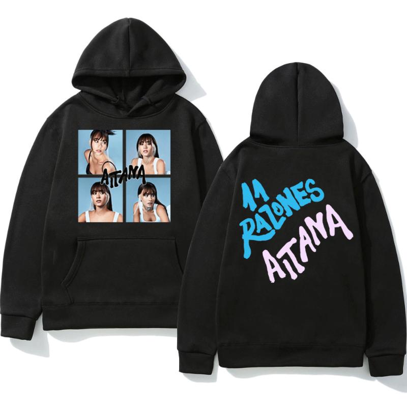 

Singer Aitana Ocana Graphic Double-sided Print Hoodie Regular Women Fashion Harajuku Hooded Sweatshirt Autumn Pullover Clothes