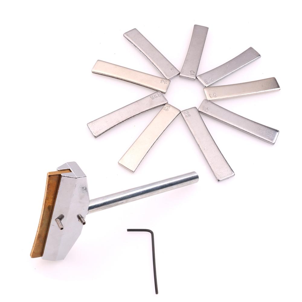 Chitară electrică Bas Gât Fingerboard Fret Inlay Tool 9pcs Pressure Fret Tools Set Radian Fret