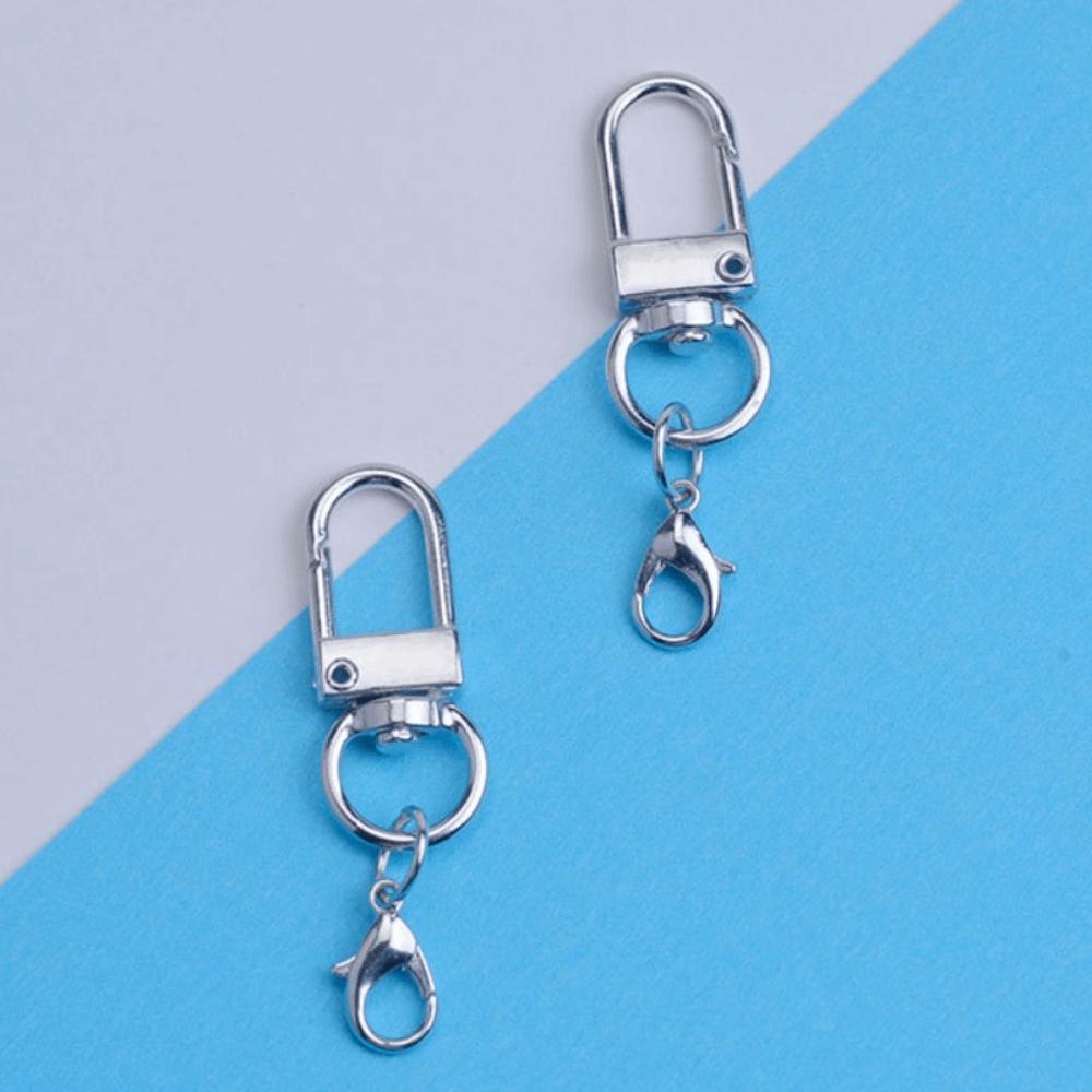 30Pcs Clasp Colorful Swivel Snap Hooks Mini Metal Key Chain Hooks Multi-purpose Trigger Buckle Clasps Purse Charms