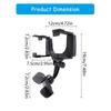 Universal Rearview Mirror Mount Phone Holder 360 Degree Rotating Rearview Mirror Phone Mount for Convenient Navigation